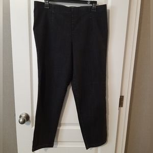 Ladies black stretch jeans, L (12-14) petite